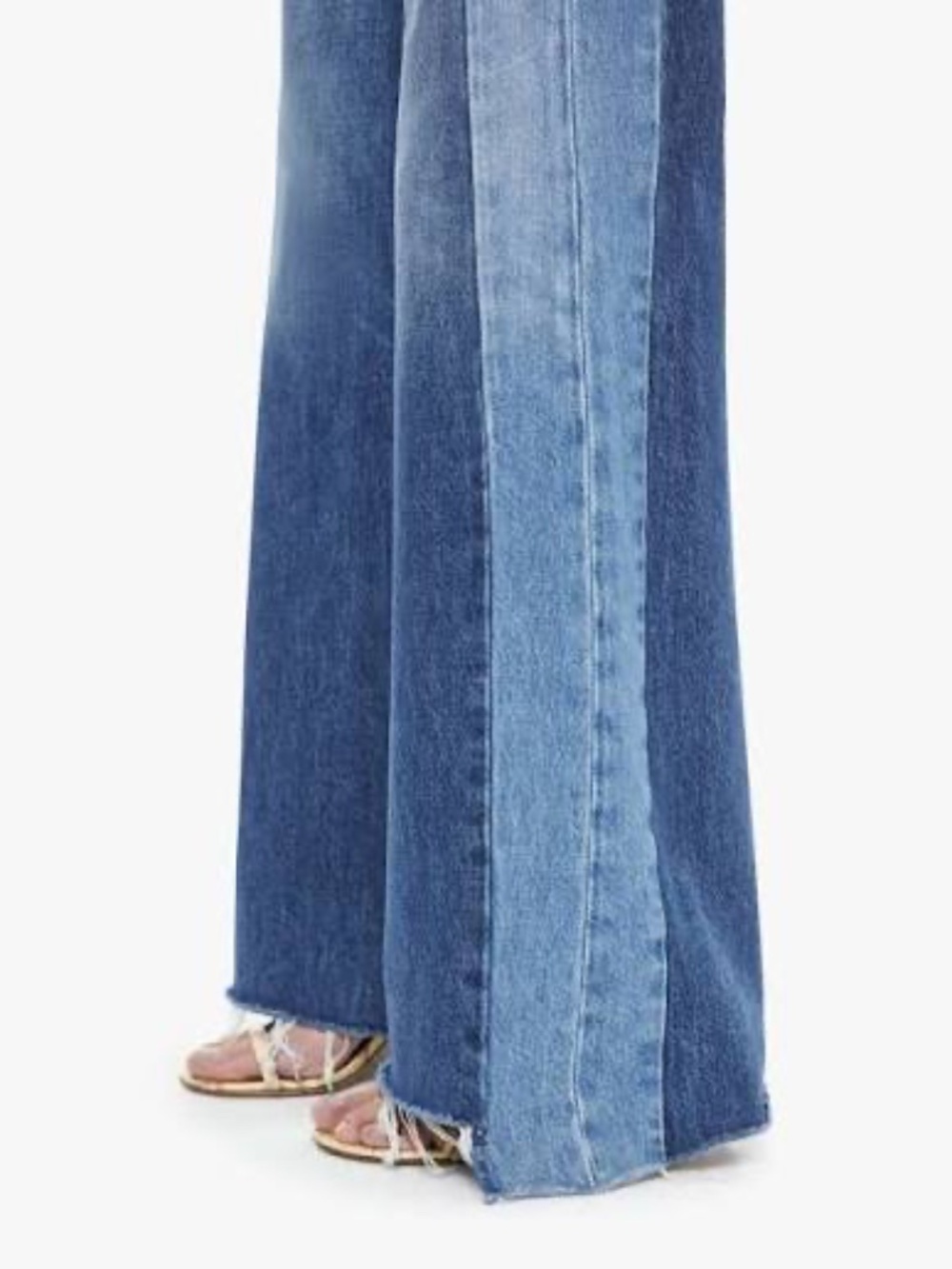 MOTHER The Tux Sidestepper Sneak Fray High-Rise Wide-Leg Jeans- NWT -Size 30 - Picture 6 of 14